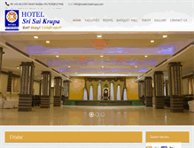 Tablet Screenshot of hotelsrisaikrupa.com